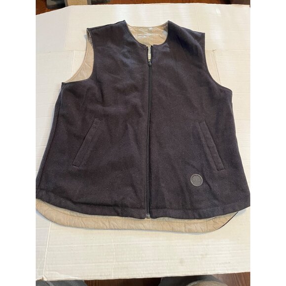 Adidas Originals & Wings+Horns Mens Reversible Vest M Nylon/Wool tan/Black RARE! - Picture 2 of 12